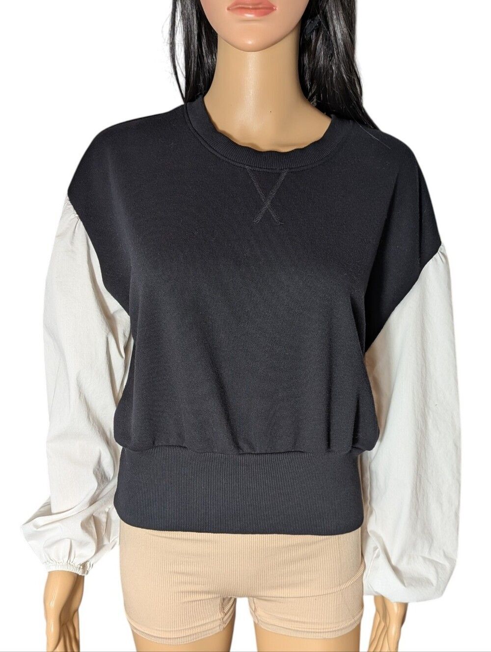 Truth Black & White Layered Look Sweater